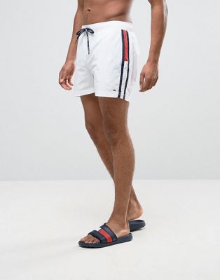 tommy hilfiger white swim shorts