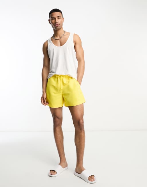 Tommy hilfiger 2025 yellow swim shorts