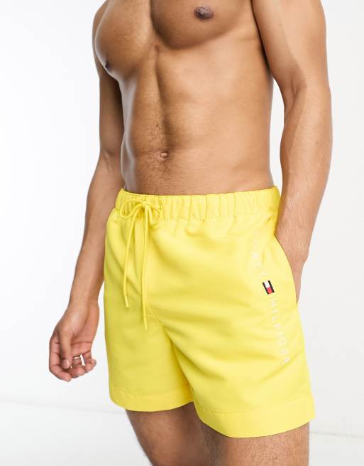 Tommy hilfiger deals yellow swim shorts