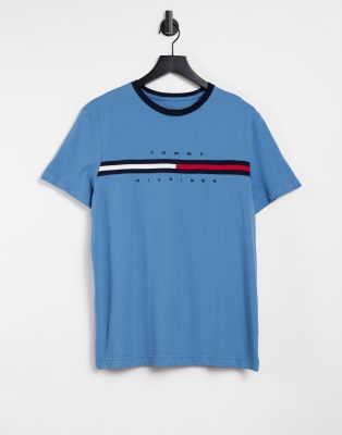 blue tommy hilfiger shirt
