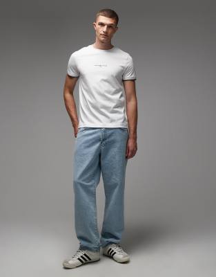 Tommy Hilfiger Man T-shirt Cream Size L Cotton In White