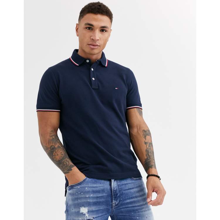 Tommy Hilfiger tipped slim polo shirt