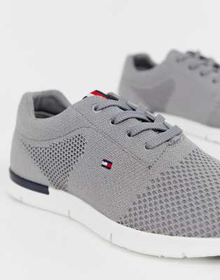 tommy hilfiger tobias knit trainer in black