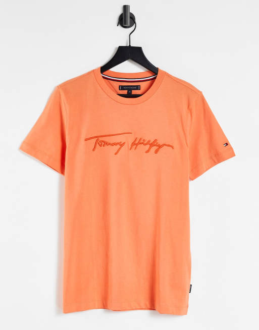 Tommy hilfiger shop orange top