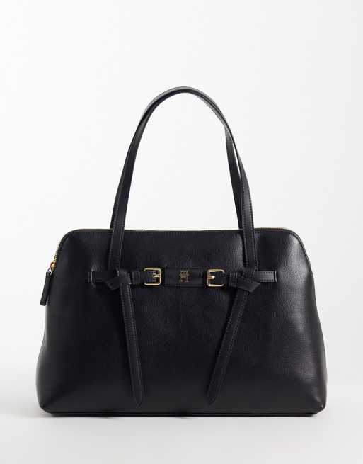Tommy Hilfiger torba typu tote z klamrą w kolorze czarnym, 1 z 4