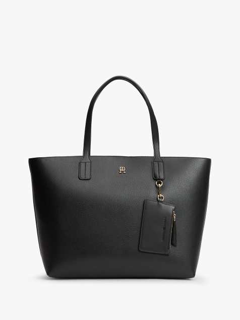 Tommy Hilfiger – Tragetasche in Schwarz mit Hilfiger-Logo und TH-Monogramm - view 1