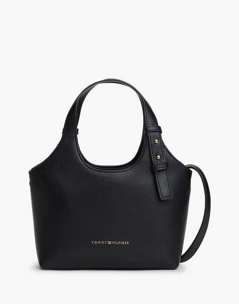 Tommy Hilfiger – Tragetasche in Schwarz mit Metallic-Logo - view 1