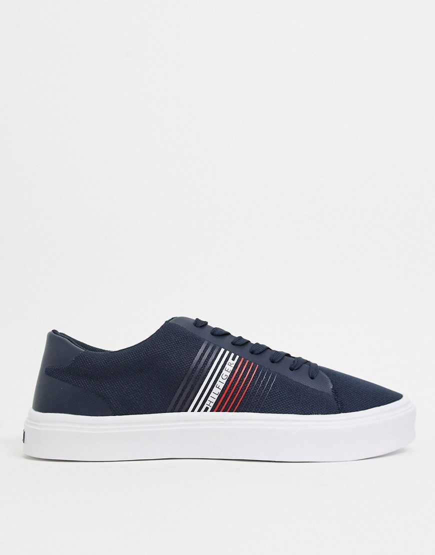 Tommy Hilfiger trainer in navy with side logo