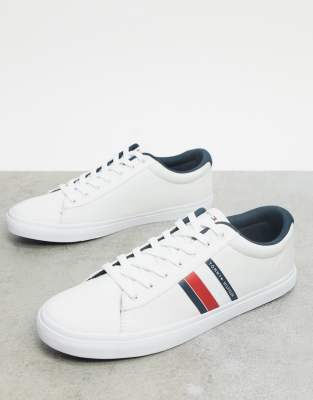 tommy hilfiger white flag trainers