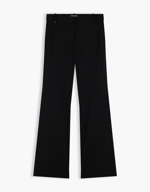 Tommy Hilfiger Travel schmal geschnittene Bootcut-Hose in Schwarz, 5 von 6