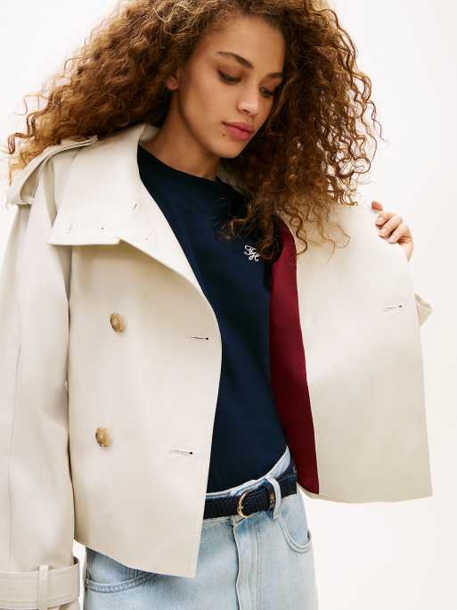 Tommy Hilfiger - Trench court déperlant - Beige, 2 de 5