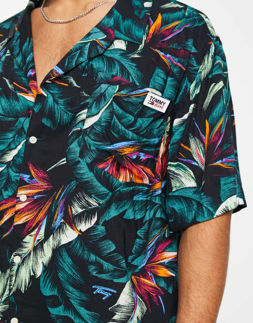 Tommy hilfiger clearance tropical shirt