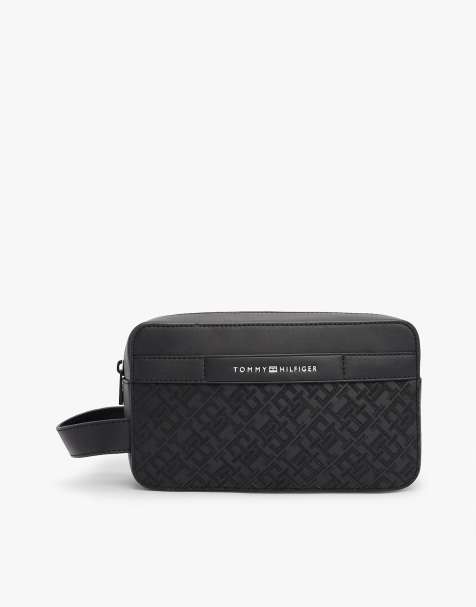 Tommy Hilfiger - Trousse de toilette avec logo monogramme estampé - Noir - view 1