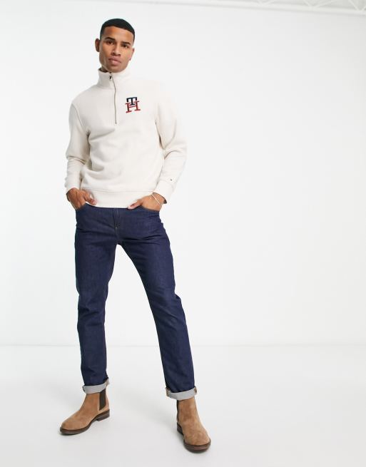 Witte tommy hilfiger online trui