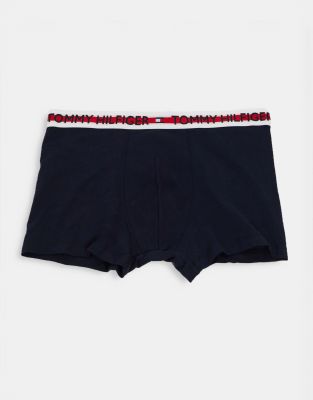Tommy Hilfiger Tommy Hilfiger trunk in navy with contrasting stripe logo waistband