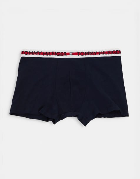 Tommy Hilfiger trunk in navy with contrasting stripe logo waistband - view 1