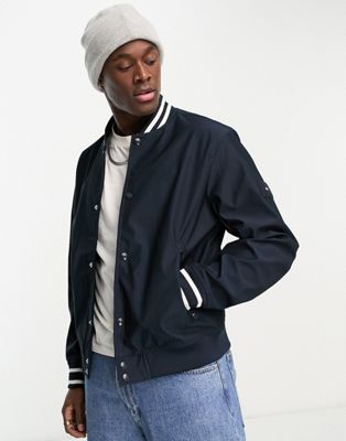 Tommy Hilfiger twill bomber jacket in navy - ASOS Price Checker