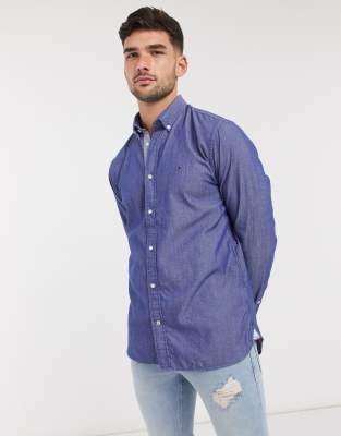 tommy hilfiger two tone dobby shirt