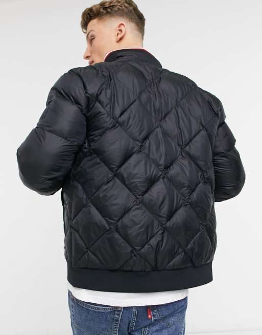 Hilfiger two tone hooded hot sale bomber