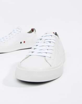 tommy hilfiger white leather sneakers