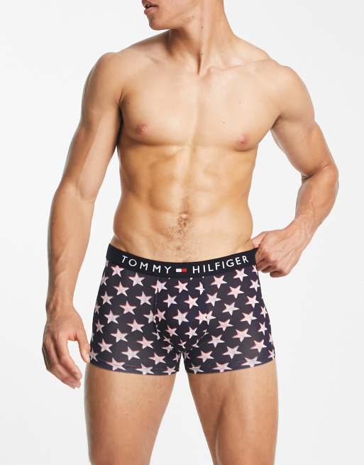 Tommy Hilfiger – Unterhose in Schwarz mit Sternenmuster