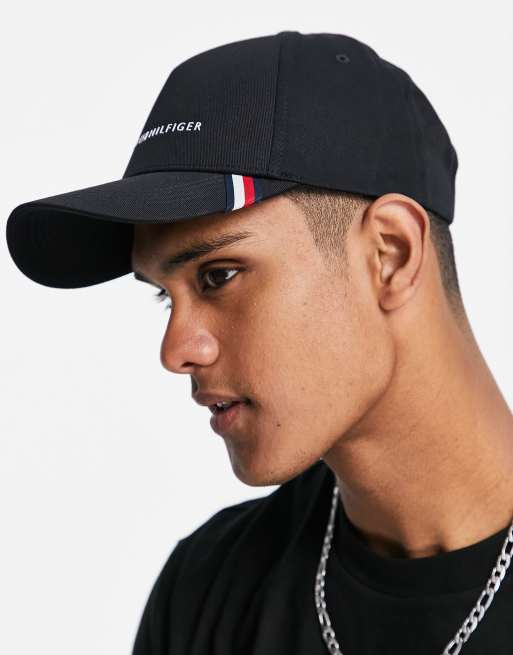 Black tommy 2024 hilfiger hat