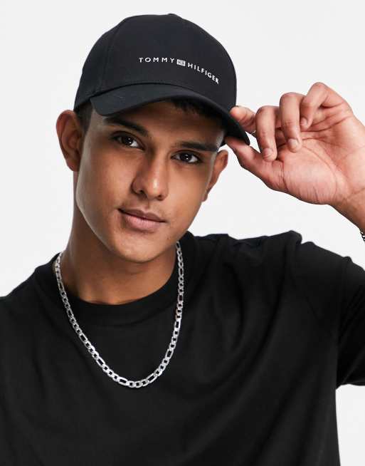 Tommy Hilfiger cap with | uptown in logo black ASOS