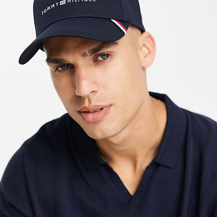 Tommy Hilfiger uptown cap with logo in navy | ASOS