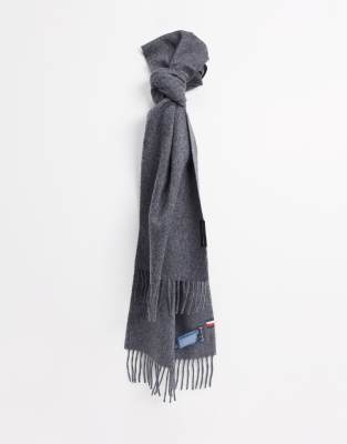 tommy hilfiger grey scarf