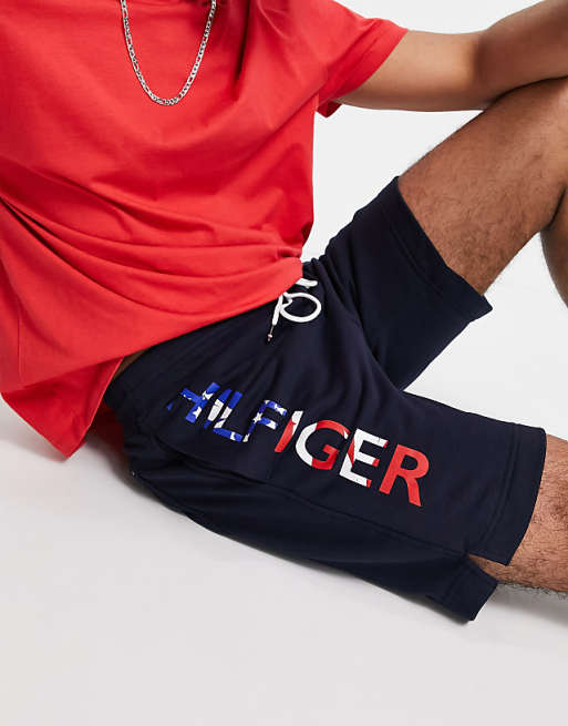 Tommy Hilfiger USA logo sweat shorts