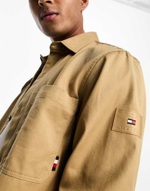 Veste kaki tommy hilfiger hot sale