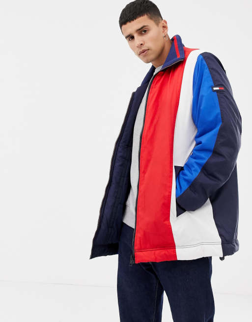 Veste color block tommy hilfiger best sale