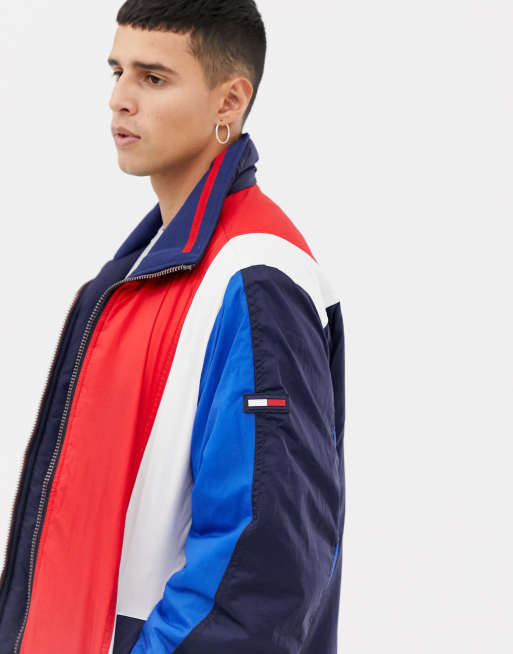 Veste color block tommy hilfiger shop