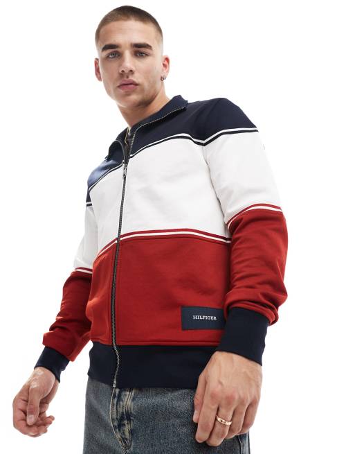 Veste de survetement Tommy Hilfiger Tommy Jeans Hoodie met recht logo in zwart ClassicfuncenterShops Multicolore
