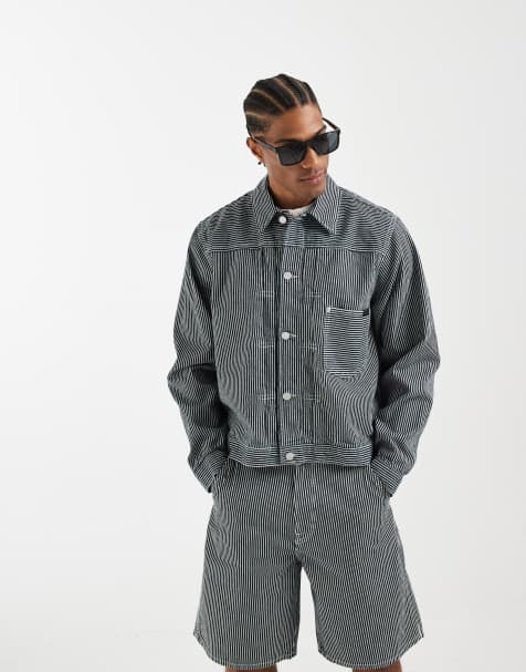 Tommy Hilfiger - Veste d'ensemble en jean à rayures - Bleu marine indigo - view 1