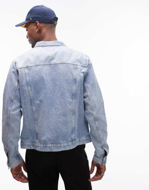 Tommy Hilfiger - Veste en jean style camionneur - Délavage moyen, 4 de 4