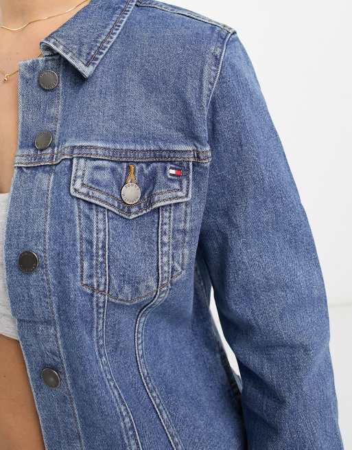 Hilfiger denim jacket on sale womens