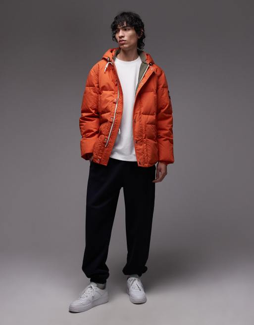 Tommy Hilfiger - Vierkante baffle donsparka in feloranje, 2 van 5