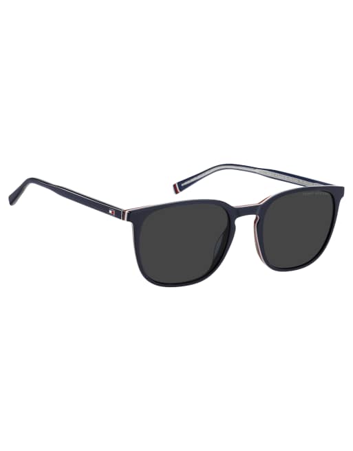 Tommy Hilfiger - Vierkante zonnebril in blauw , 2 van 3
