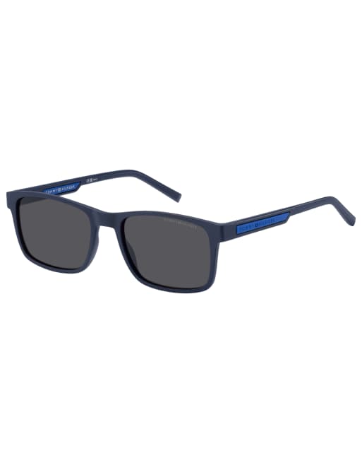 Tommy Hilfiger - Vierkante zonnebril in mat blauw, 2 van 3