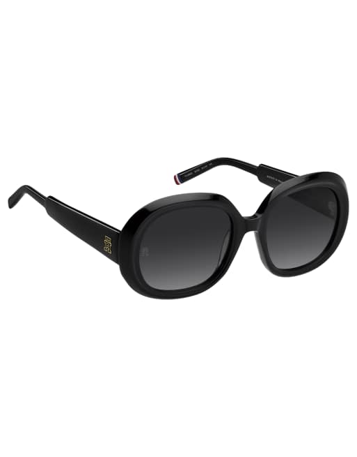 Tommy Hilfiger - Vierkante zonnebril in zwart , 2 van 3