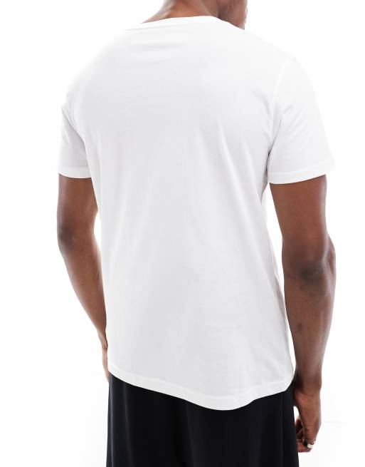 Tommy Hilfiger – Vit mysig t-shirt med logga och ränder, 2 av 4