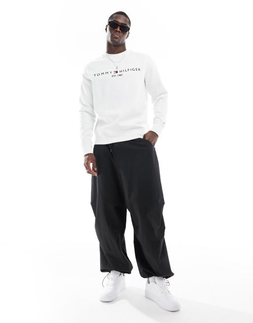 Tommy Hilfiger – Vit sweatshirt med logga, 4 av 4