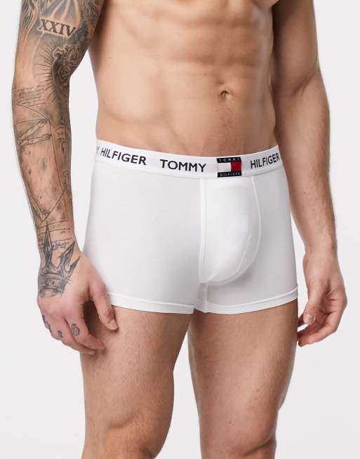 Tommy Hilfiger – Vita trunks med flagga på midjeresåren, 4 av 4