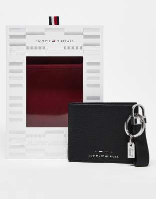 Tommy Hilfiger Tommy Hilfiger wallet & keyring gift set in black