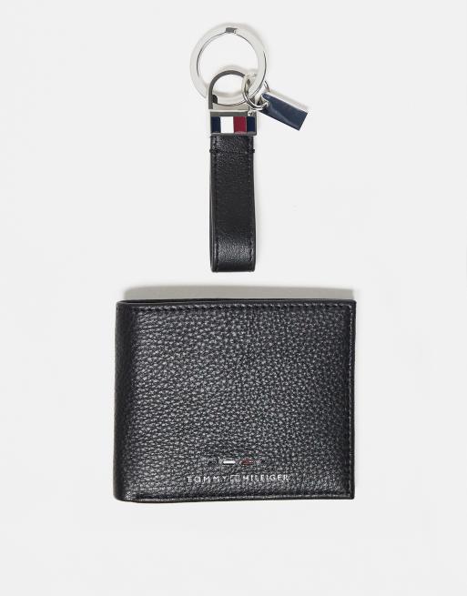 Tommy Hilfiger Wallet Keyring Gift Set in Black