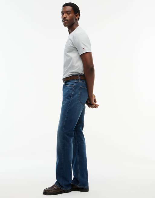 Tommy Hilfiger Warren faded bootcut jeans in ron indigo - dark wash, 3 of 7