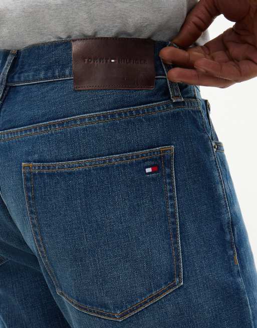Tommy Hilfiger Warren faded bootcut jeans in ron indigo - dark wash, 5 of 7