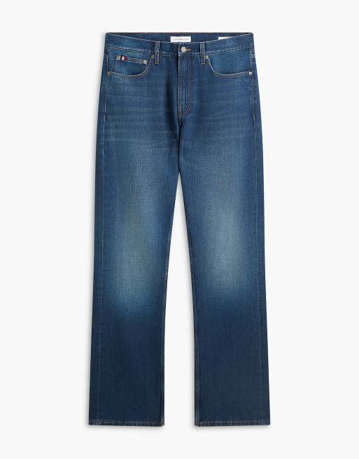 Tommy Hilfiger Warren faded bootcut jeans in ron indigo - dark wash, 7 of 7