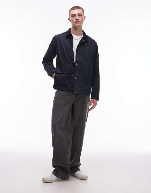 Tommy Hilfiger – Wasserabweisende Jacke aus Cord in Khaki mit Kragen, 3 von 4